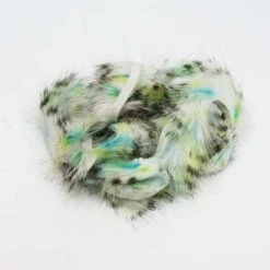 Hareline Micro Black Barred Groovy Bunny Strips Fly Tying