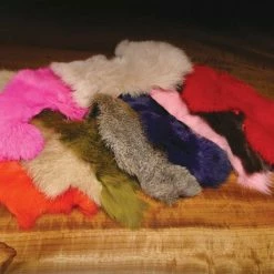 Hareline Fly Tying Rabbit Hide Pieces Variety Pack
