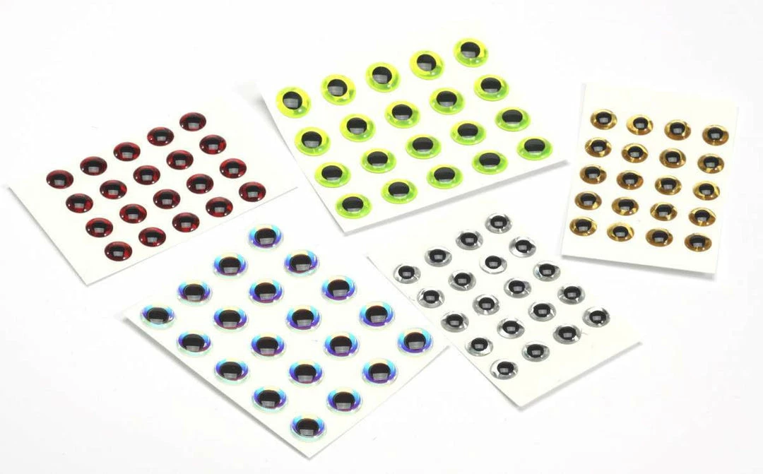 Hareline Fly Tying 3D Adhesive Holographic Eyes 1 Hareline Fly Tying 3D Adhesive Holographic Eyes