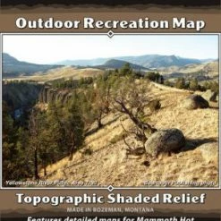 Beartooth Publishing Yellowstone North Mountain Map Books/Maps