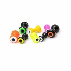 Hareline Double Pupil Brass Eyes Fly Tying