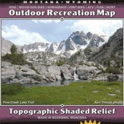 Beartooth Publishing Books/Maps Absaroka Mountain Range Map