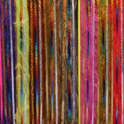 Hareline Magnum Bling Rabbit Strips Fly Tying