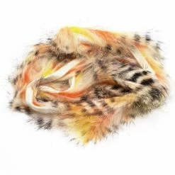 Hareline Micro Black Barred Groovy Bunny Strips Fly Tying