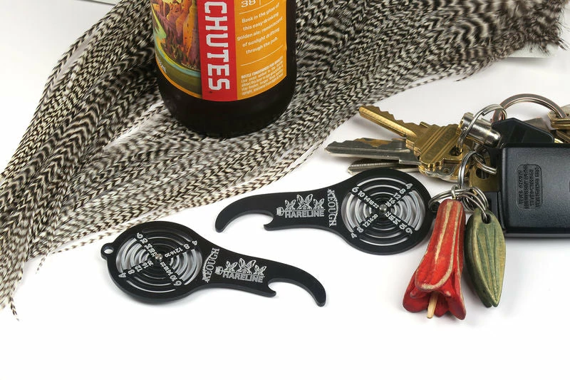 Hareline Bottle Opener Hackle Gauge Key Fly Tying 1 Hareline Bottle Opener Hackle Gauge Key Fly Tying