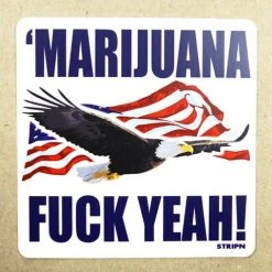 Strip'n 'Merica Sticker Stickers