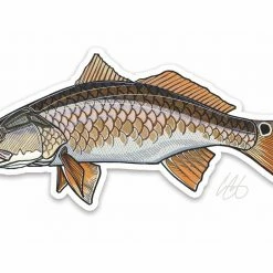 Casey Underwood Artwork Redfish Decal