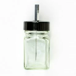 Wapsi Applicator Glass Jar W/ Bodkin Fly Tying