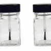 Wapsi Applicator Glass Jar W/ Brush Fly Tying