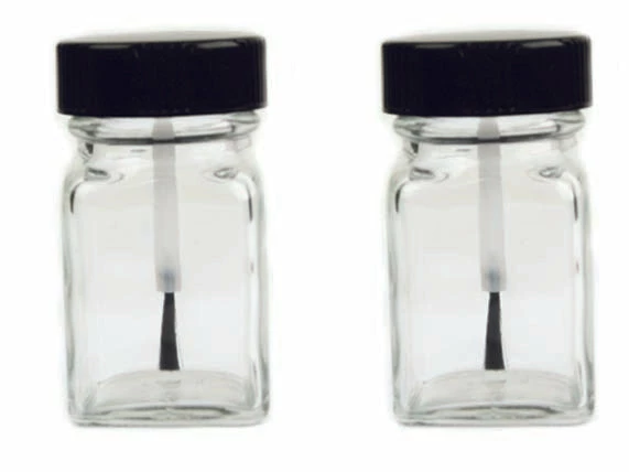 Wapsi Applicator Glass Jar W/ Brush Fly Tying 1 Wapsi Applicator Glass Jar W/ Brush Fly Tying