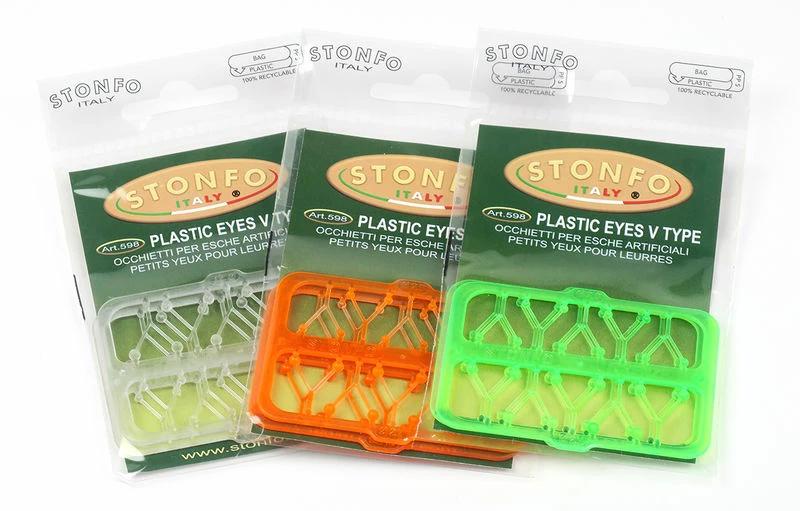 Hareline Stonfo Plastic V Type Shrimp Eyes Fly Tying 2 Hareline Stonfo Plastic V Type Shrimp Eyes Fly Tying