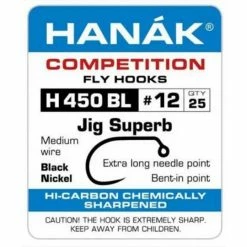 Natures Spirit HANAK Hooks - H450 BL Fly Tying