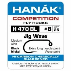 Natures Spirit Fly Tying HANAK Hooks - H470 BL