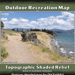 Beartooth Publishing Books/Maps Yellowstone South Mountain Map