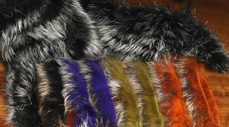 Hareline Crosscut Shimmer Rabbit Strips Fly Tying 1 Hareline Crosscut Shimmer Rabbit Strips Fly Tying
