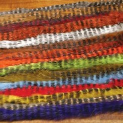 Hareline Black Barred Rabbit Strips Fly Tying